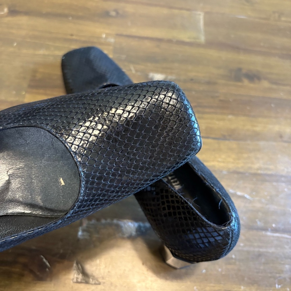 Stuart Weizman Count Black Diamond Square Toe Hee… - image 8